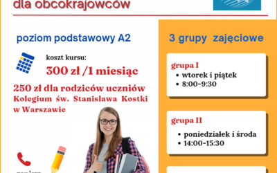 Język polski dla obcokrajowców- kurs